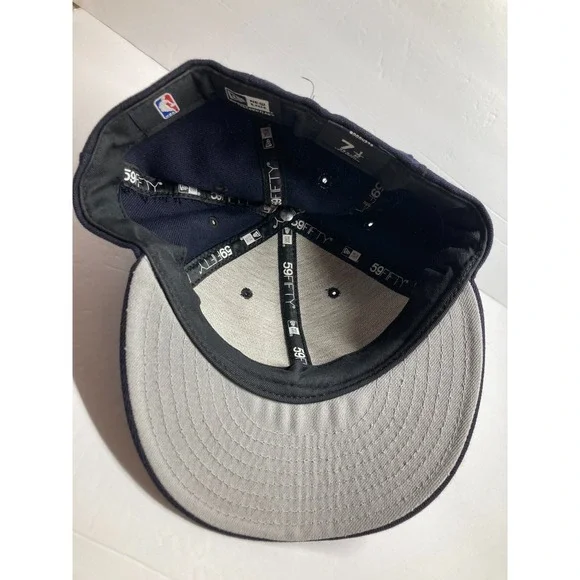 Cleveland Cavaliers Cap Hat Adult 7 1/2 Blue Wool Fitted NBA Basketball Cavs - Picture 9 of 16